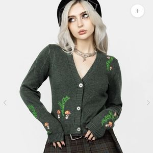 Disturbia Fable Embroidered Cardigan